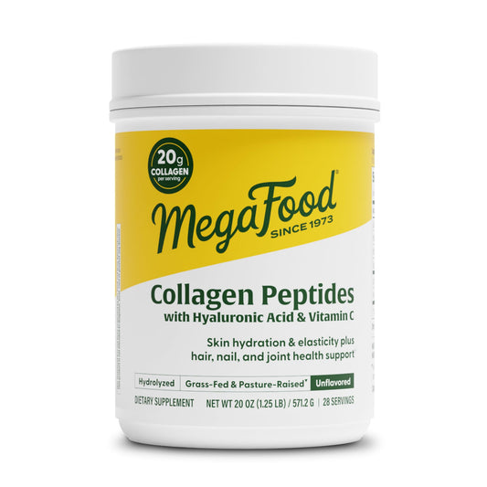 MegaFood Collagen Unflavored 20oz bottle with 28 servings