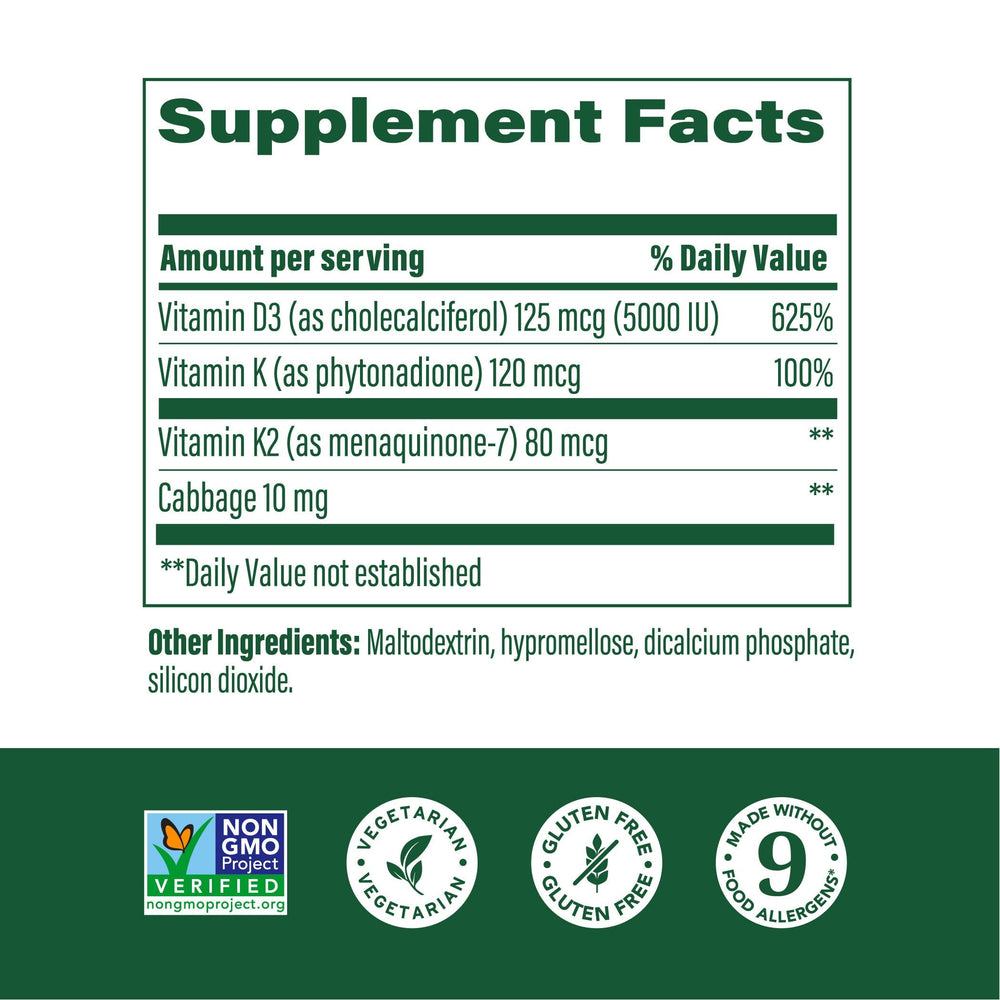 Close-up of MegaFood Vitamin D3 5000 IU capsules