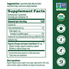 MegaFood Vitamin D3 Gummies displayed on store shelf