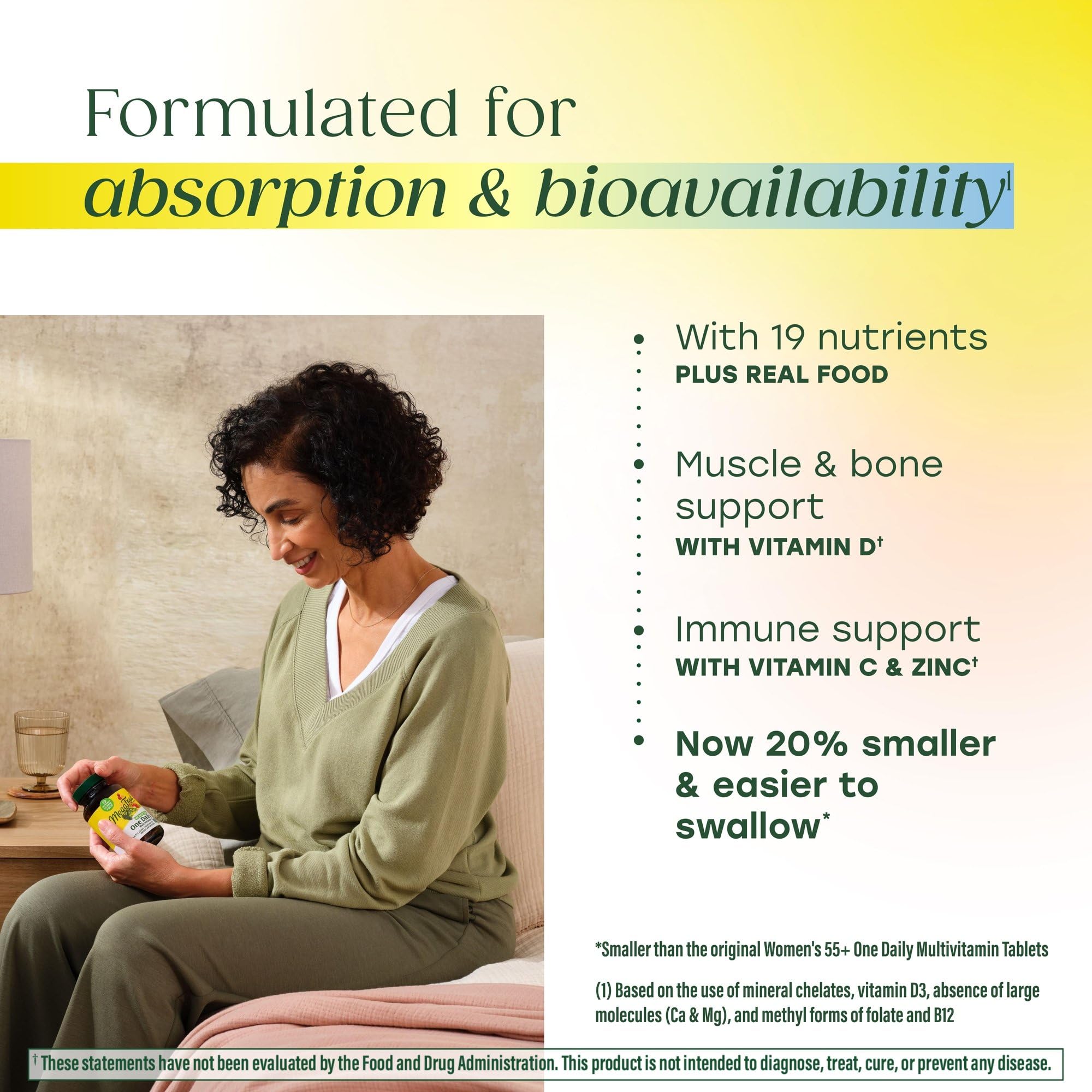 MegaFood fermented minerals and vitamins label highlights bioavailability.