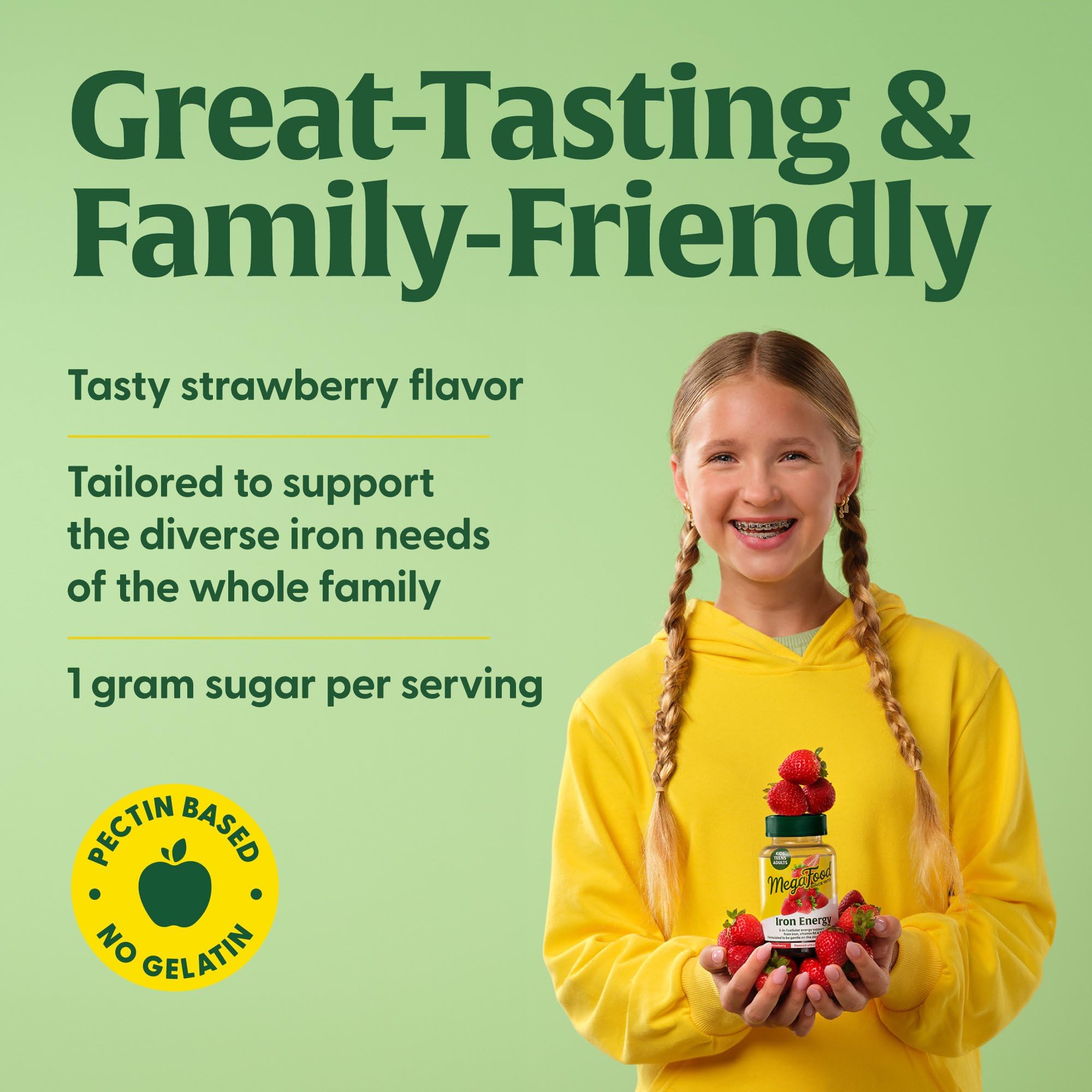 Close-up of the nutrition facts on the label