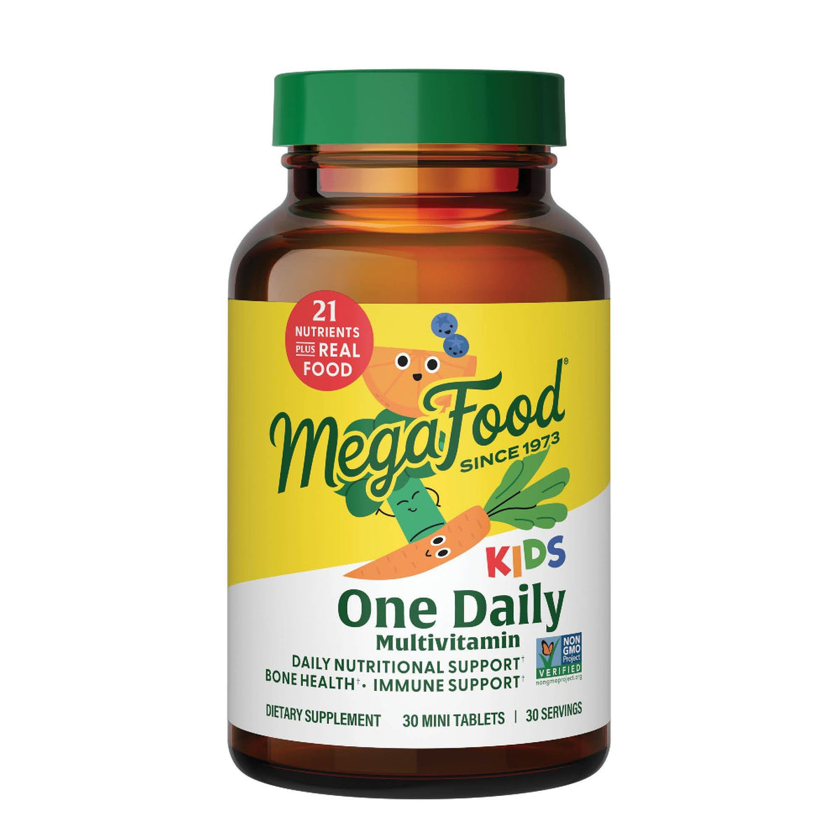 MegaFood Kids One Daily Multivitamin bottle front view