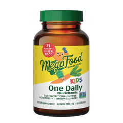 Front label of MegaFood Kids One Daily Multivitamin 60 tablets