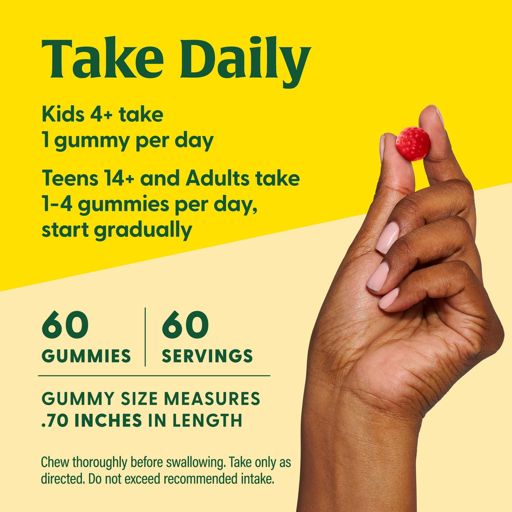 Family-friendly gummies suitable for adults, teens, and kids