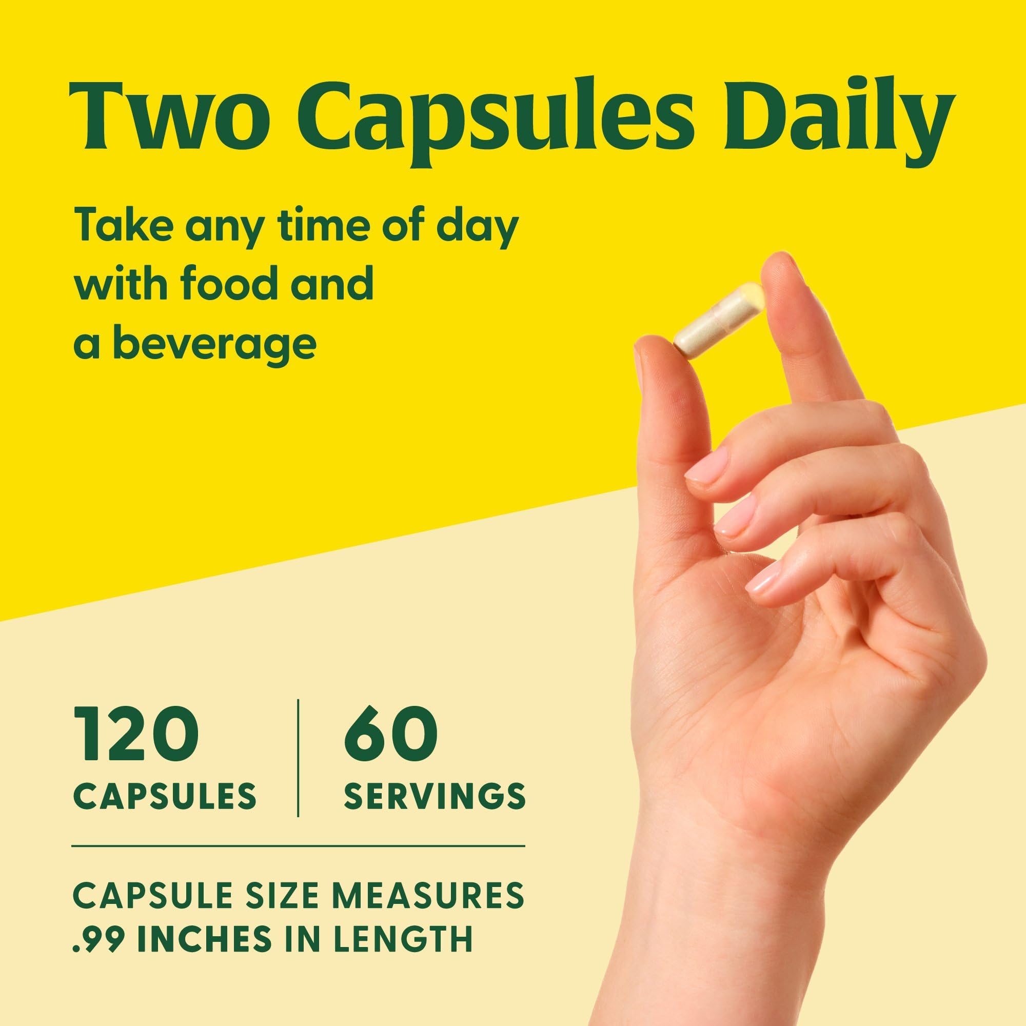 Spinach per serving included in the formula