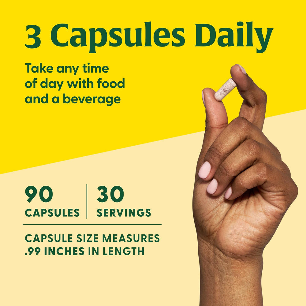 Vegan and gluten-free icons on MegaFood Magtein bottle