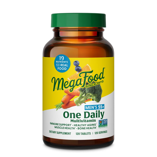 MegaFood Men's 55+ One Daily Multivitamin bottle hero image