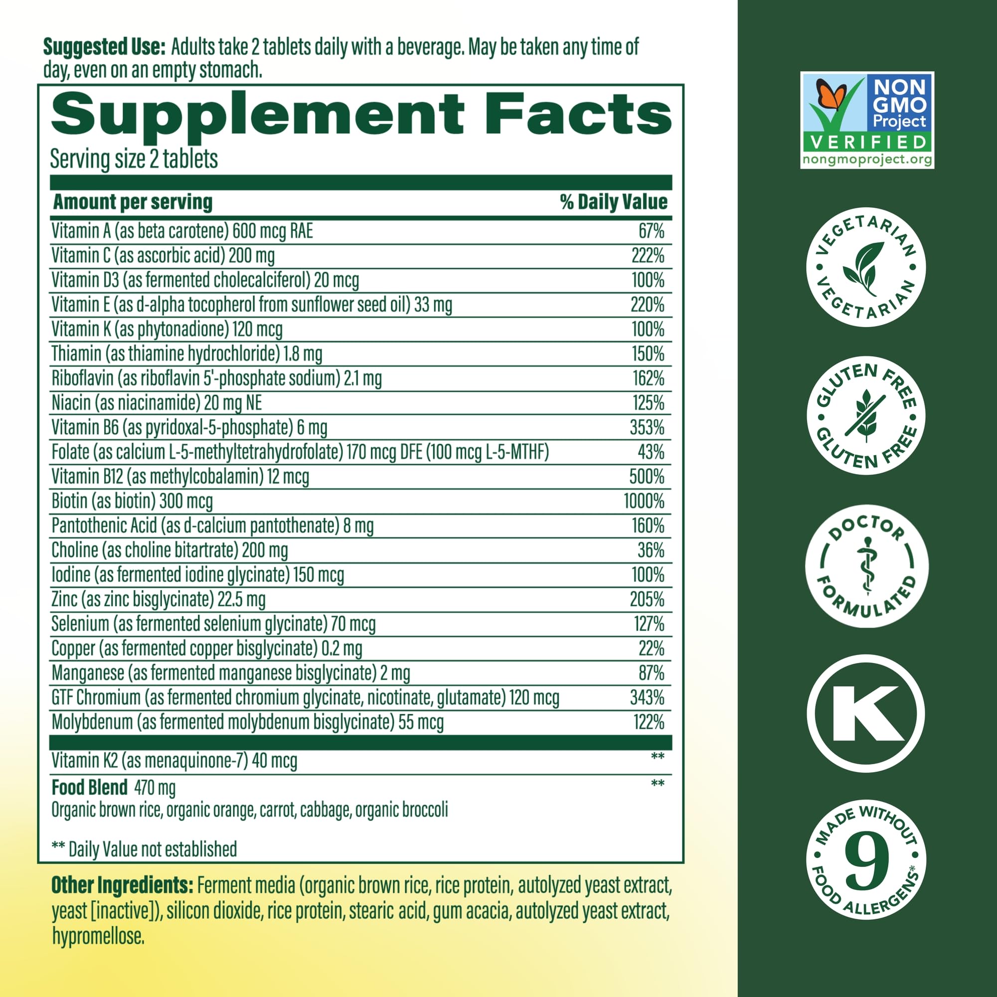 MegaFood Men's Advanced Multivitamin tablets arranged for easy daily use and energy metabolism.