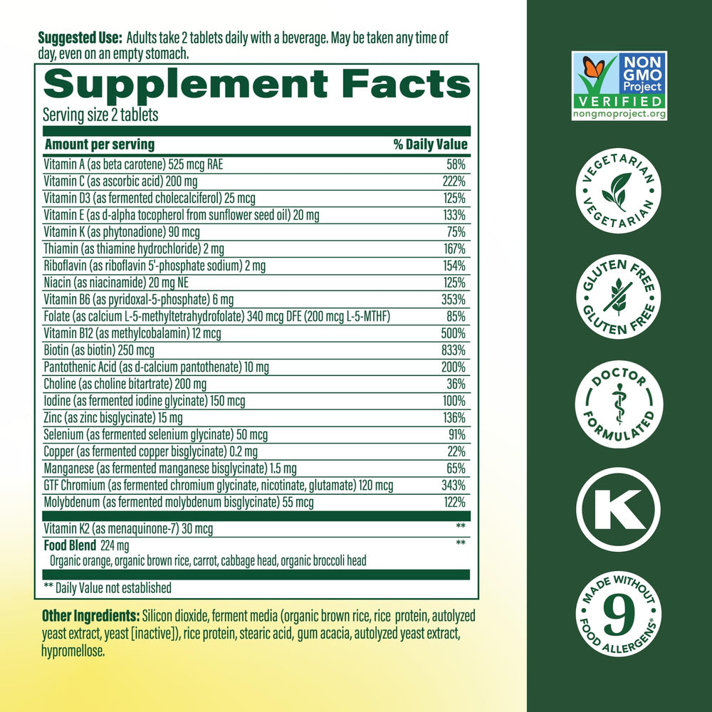 MegaFood Men's 40+ bottle pour illustrating easy, everyday supplement routine