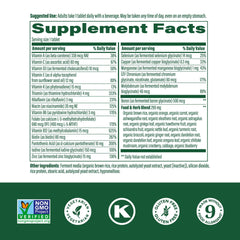 Product label showing 30 tablets per bottle
