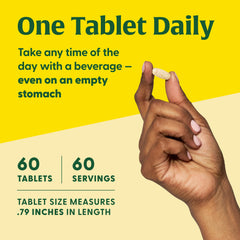 Eco-friendly MegaFood packaging featuring the iron-free multivitamin.