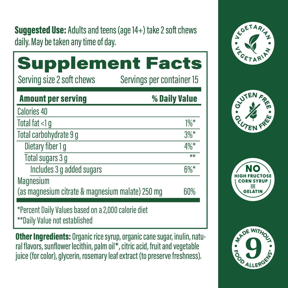 Packaging for MegaFood Relax + Calm Magnesium Soft Chews
