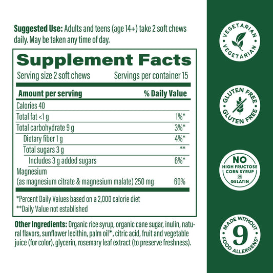 Packaging for MegaFood Relax + Calm Magnesium Soft Chews