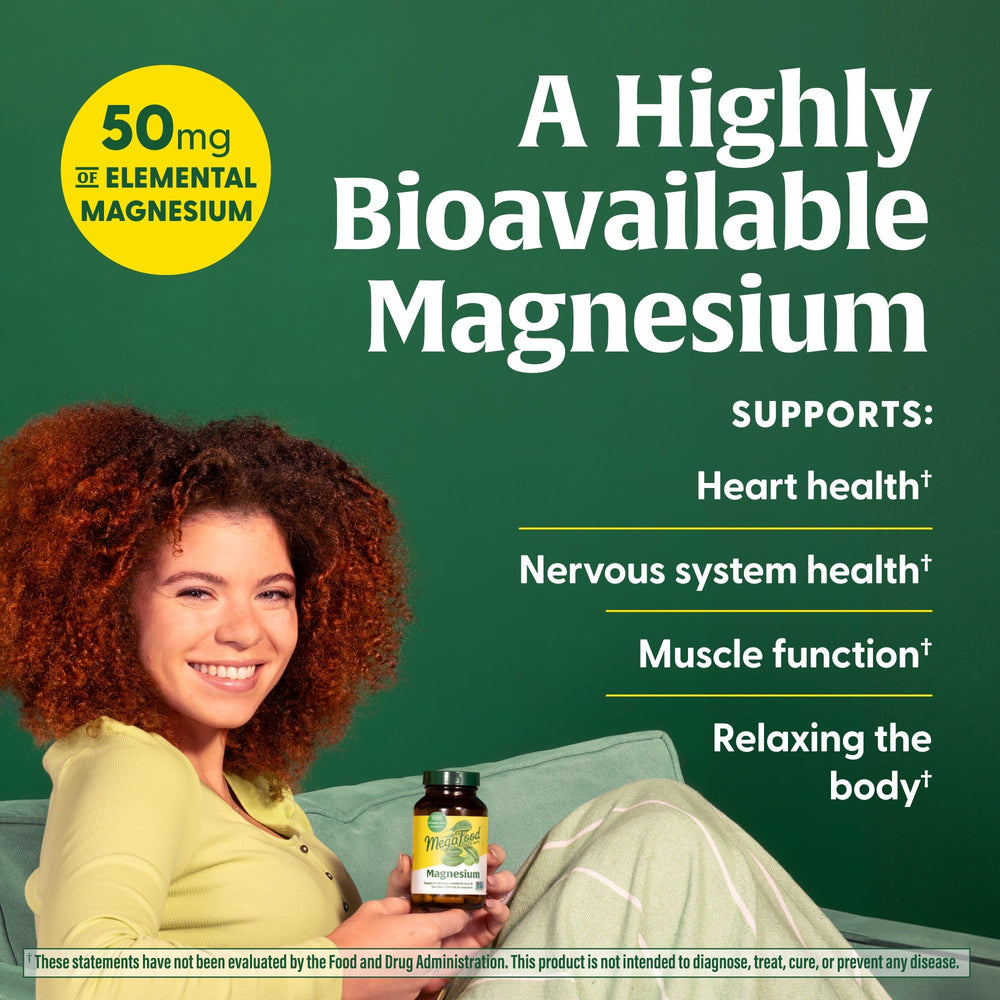 Organic spinach ingredients used in MegaFood Magnesium Glycinate