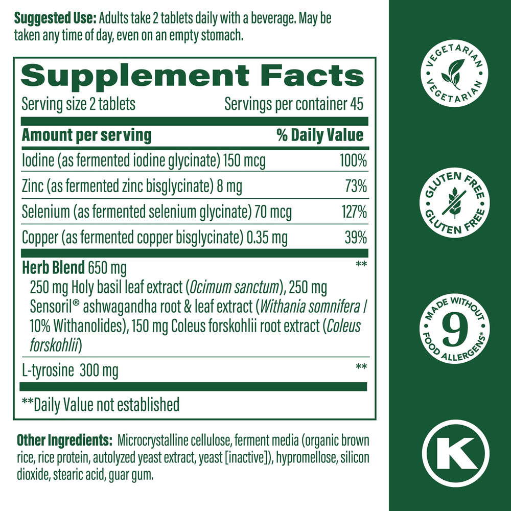 Ashwagandha ingredient in MegaFood Thyroid Strength