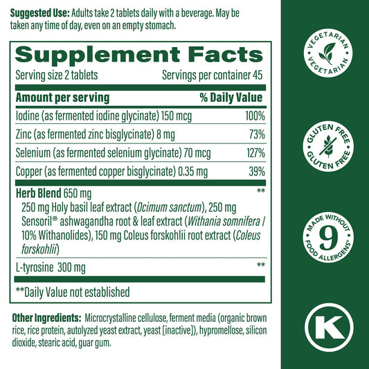 Ashwagandha ingredient in MegaFood Thyroid Strength