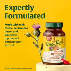 Label showing 300 mg curcuminoids per serving