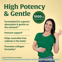 Ingredient list and allergen information for Vitamin C 1000mg