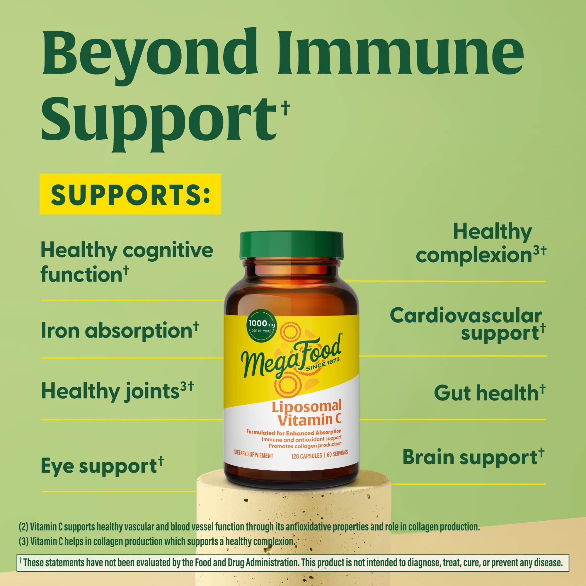Illustration of improved absorption for liposomal Vitamin C