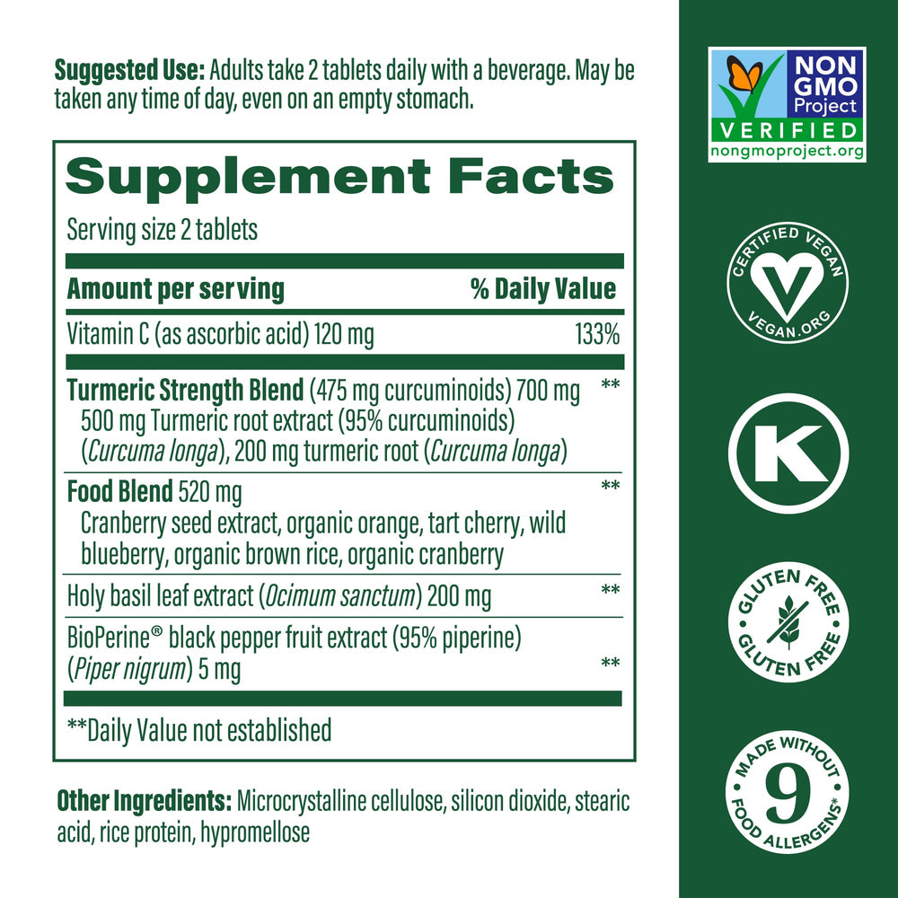 Front of bottle showing 60 vegan tablets
