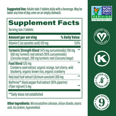 Front of bottle showing 60 vegan tablets