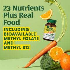 Doctor formulated MegaFood label emphasizing comprehensive B vitamins.