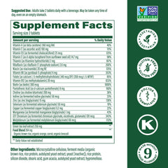 Front label of MegaFood Women's 55+ Advanced Multivitamin