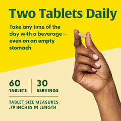 Two-tablet daily serving size