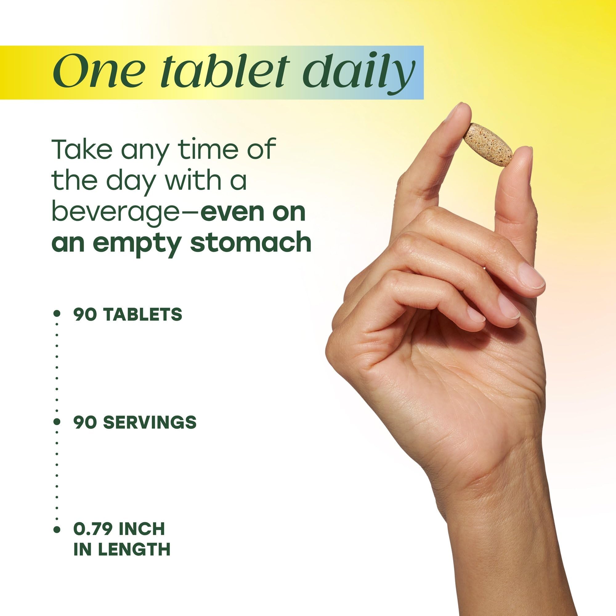 MegaFood multivitamin with water ready to take anytime.