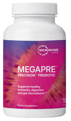 MegaPre prebiotic fiber supplement in vegetable capsules – 180 count (hero image)