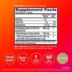 Megared Omega-3 Krill Oil packaging front view