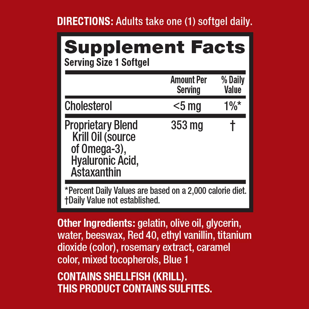 Astaxanthin antioxidant in MegaRed Joint Care formula