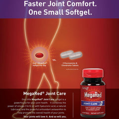 Easy-to-swallow MegaRed softgel for daily joint support