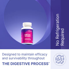 Shelf-stable MegaSporeBiotic bottle on shelf