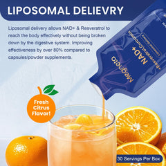 Storage and refrigeration guidance after opening for MEGNETA NAD+ liposomal supplement
