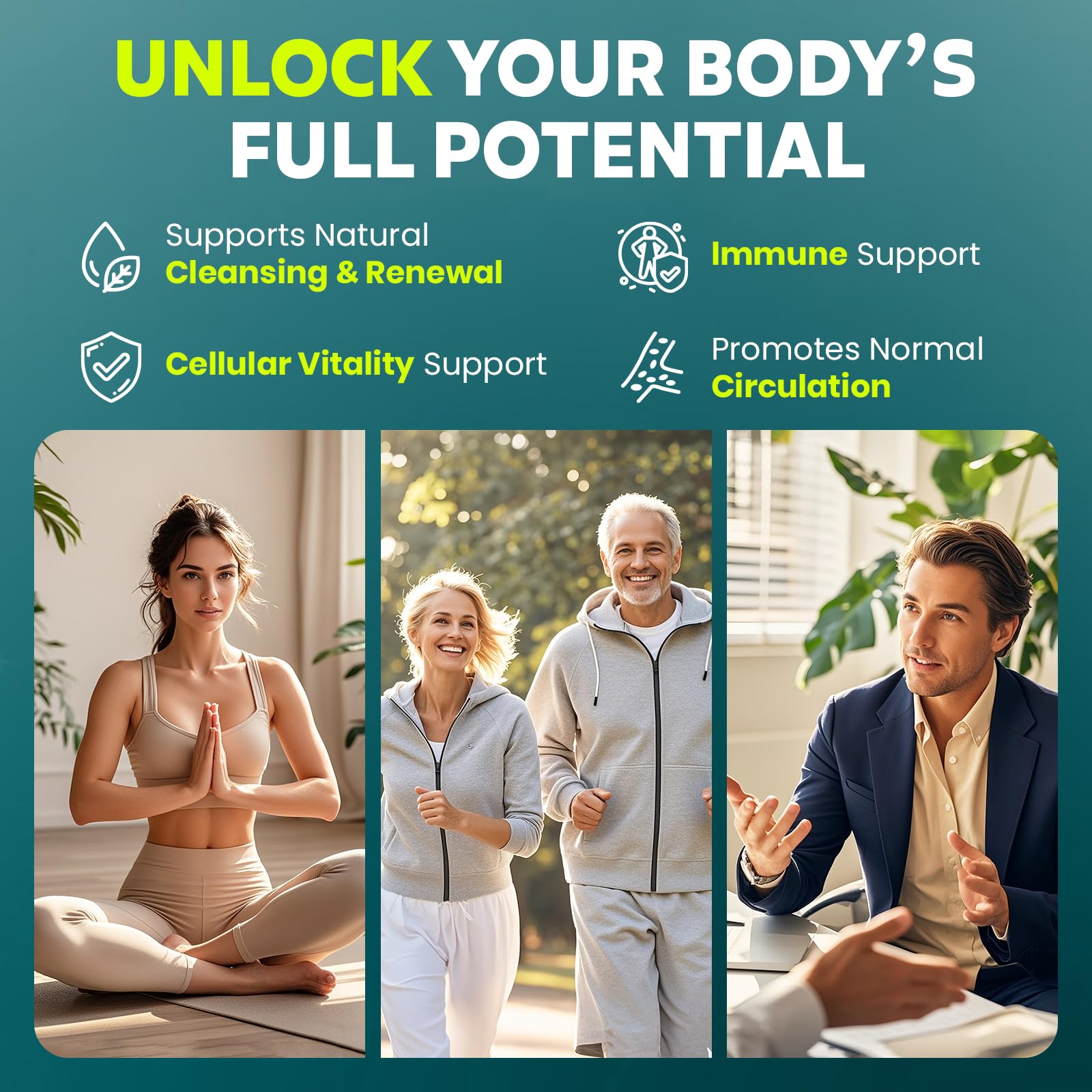 Easy 2-capsule daily routine with Spike Tri-Support+