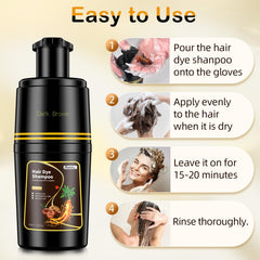 MEIDU hair color close-up highlights glossy finish and even coverage