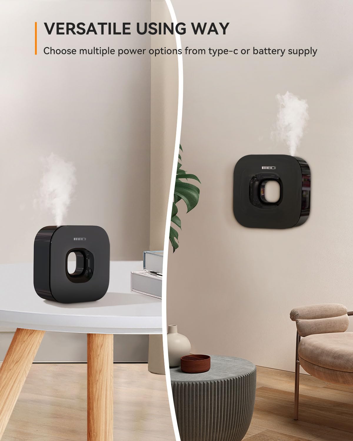 MEIDI waterless diffuser wide coverage up to 3000 sq ft for open setups.
