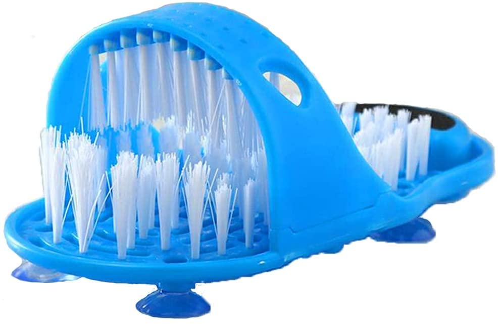 Meidong shower foot scrubber with sole-bristles for gentle exfoliation.