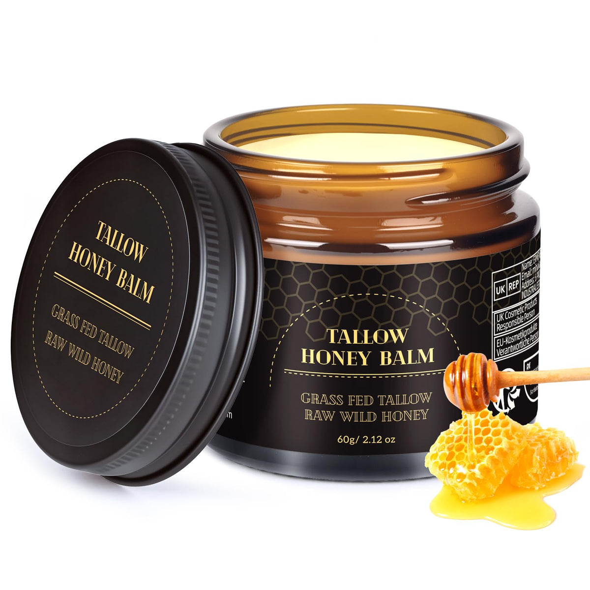 Meidu beef tallow face balm jar providing deep hydration for daily care