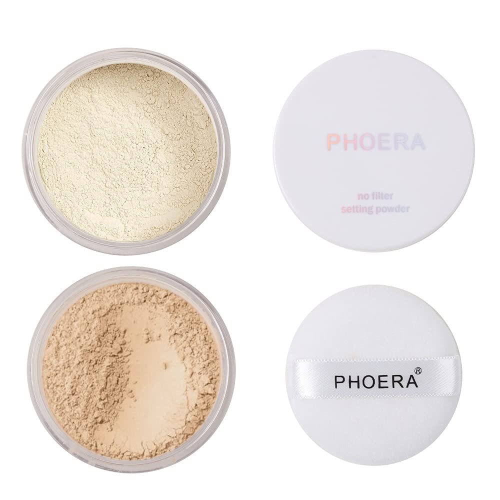 Meifen Phoera setting powder translucent compact for oil control with a light finish
