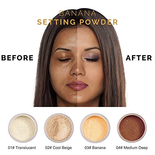 Meifen Phoera setting powder cool beige compact for even skin tone