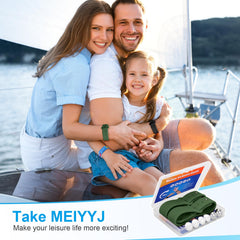 MEIYYJ storage case keeping motion sickness bands organized for travel.