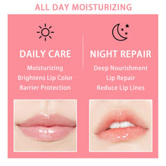 Meilury Honey Strawberry Watermelon Lip Mask jar reveals refreshing scent and hydration.
