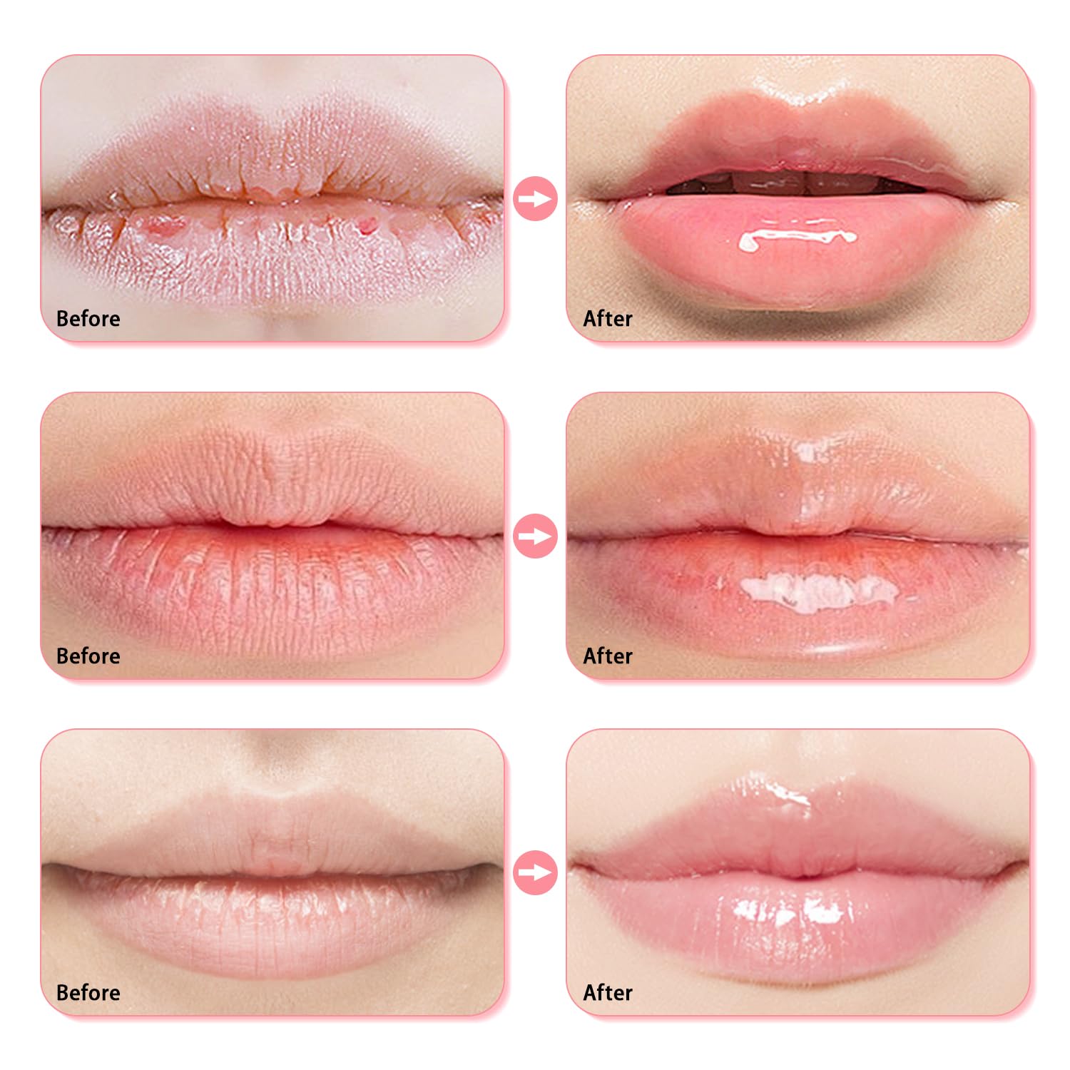 Meilury Lip Mask texture close-up highlights lightweight, non-greasy moisture.