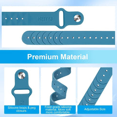 MeiYYJ acupressure beads white silicone on the wristband for soothing relief