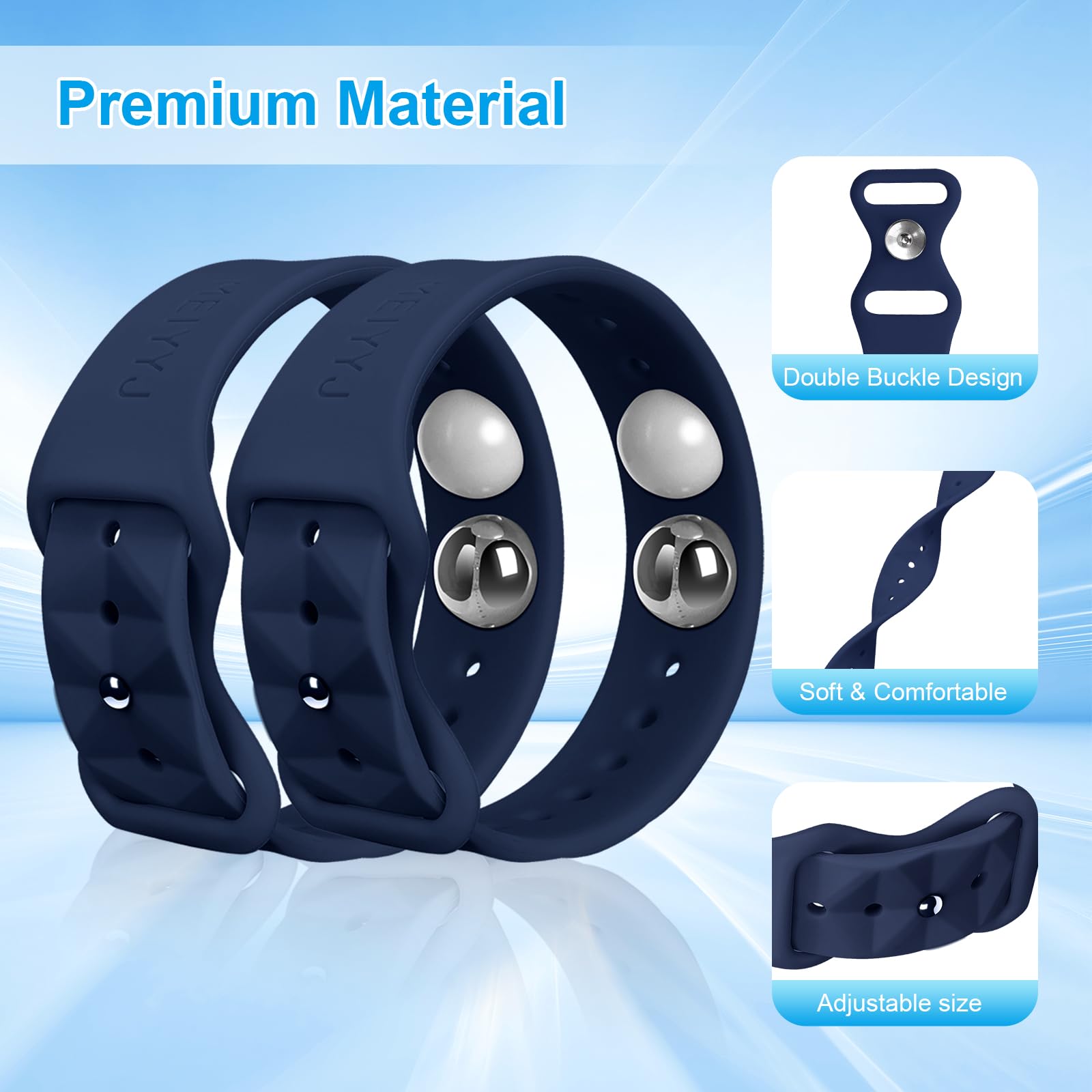 MEIYYJ adjustable wristband size guide for adults and kids