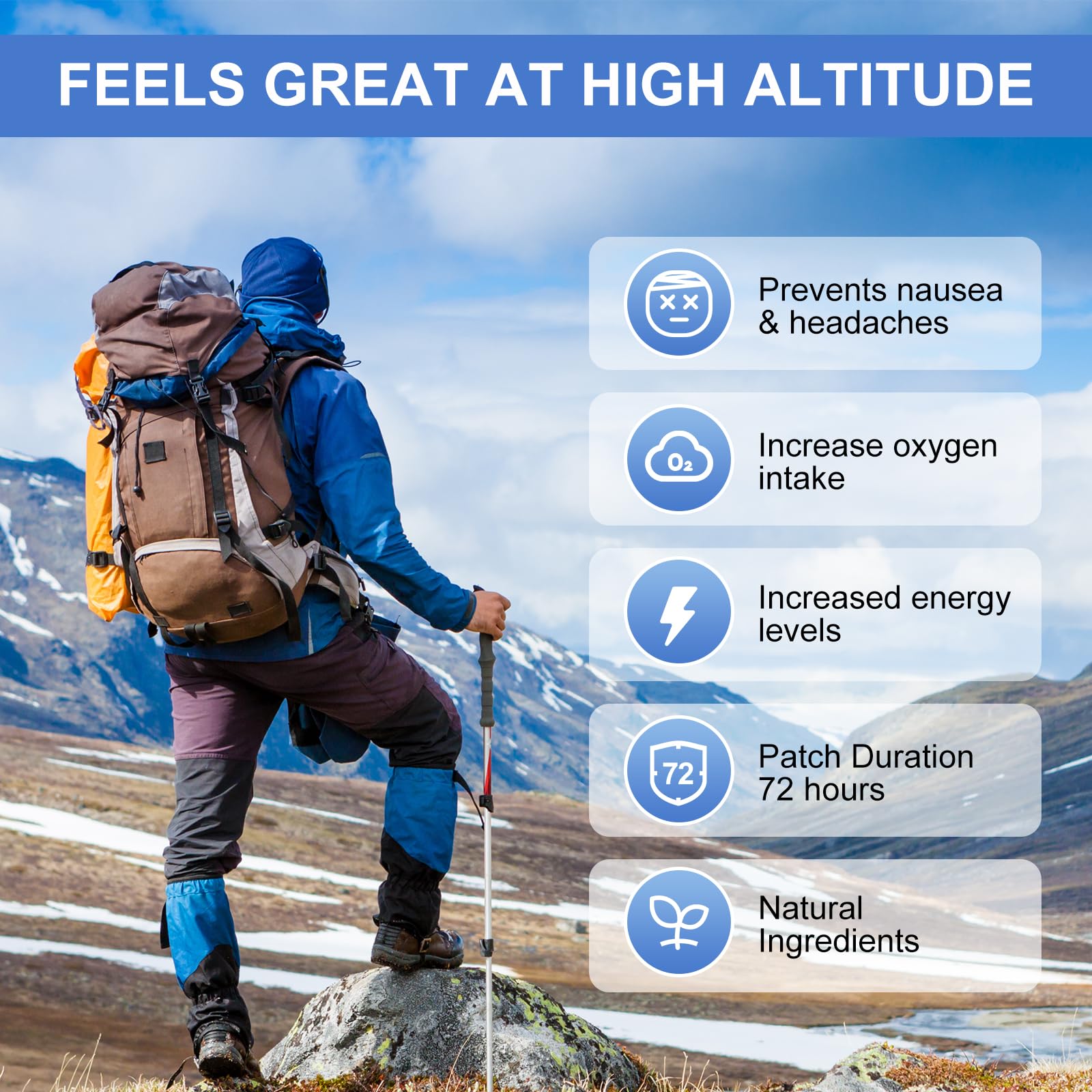 MEIYYJ Altitude Patches pack open reveals individual pouches for convenient hikes.