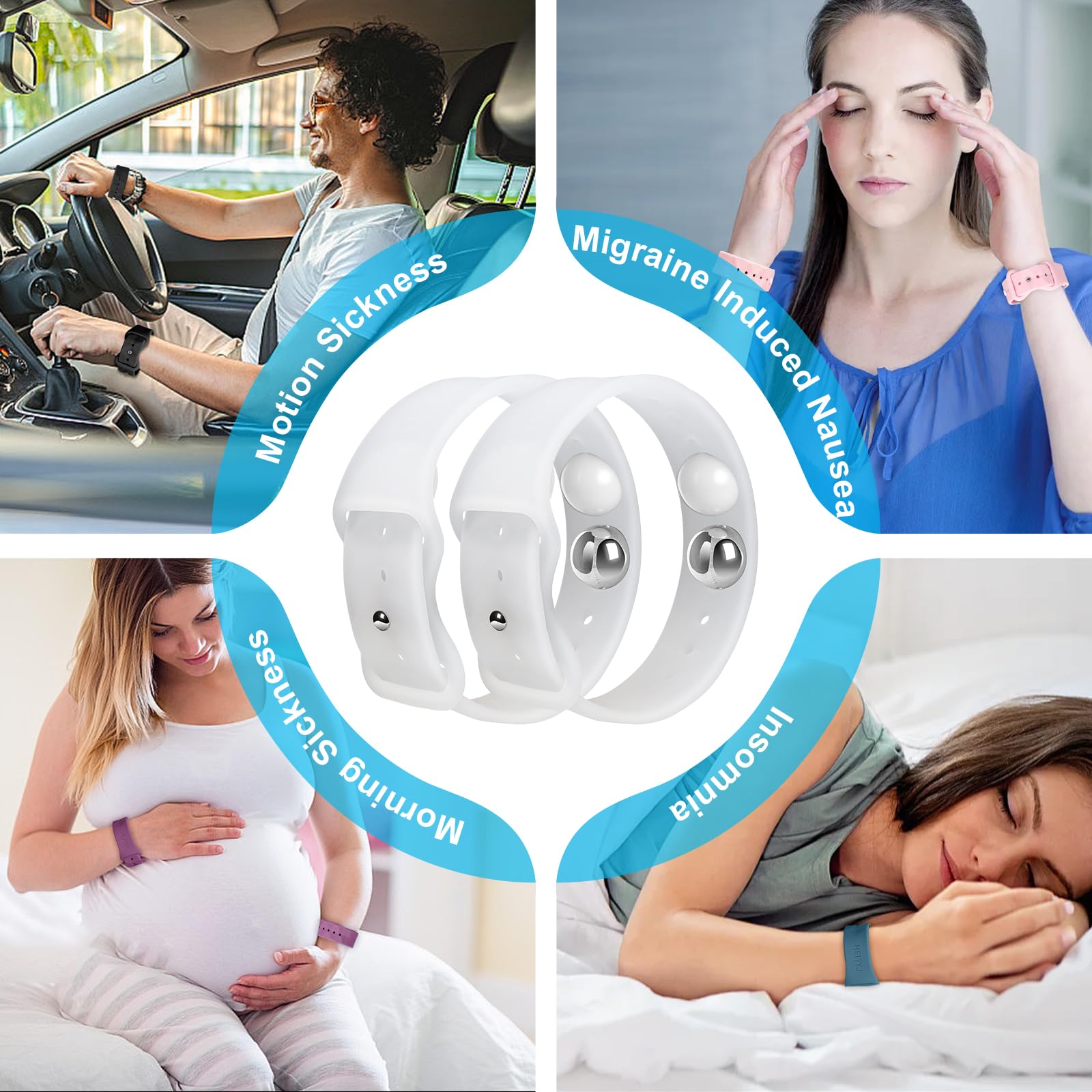 MEIYYJ family-wear wristbands fit both adults and children for travel-friendly comfort