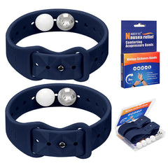 MEIYYJ motion sickness band dark blue wristband for travel relief on the go